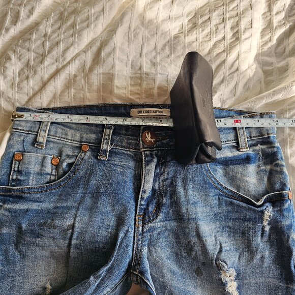 One Teaspoon Freebirds II Low-rise Distressed Skinny Jeans - Blue Blonde - Sz 26 - Picture 13 of 14